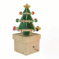 Caja de música de madera del árbol de navidad de la caja de música del árbol de navidad de la marca de fábrica FQ